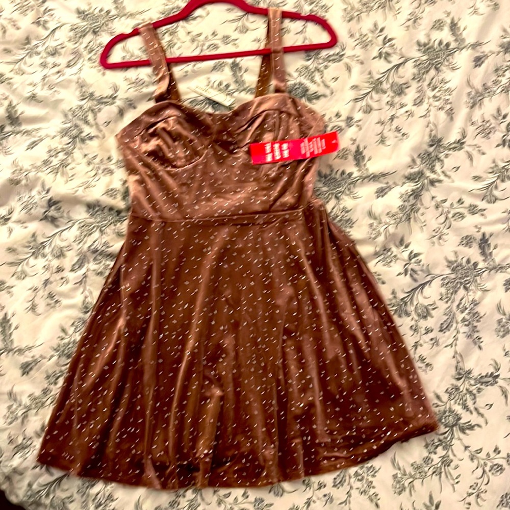 New velvet with sparkles stretchy dress